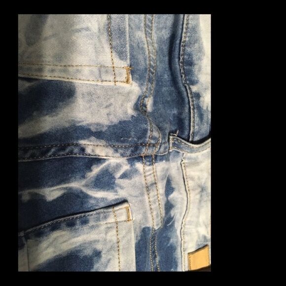 Mng by mango jeans womens size 6 Ella tie-dye low-rise coastal two-tone cool - Picture 15 of 16